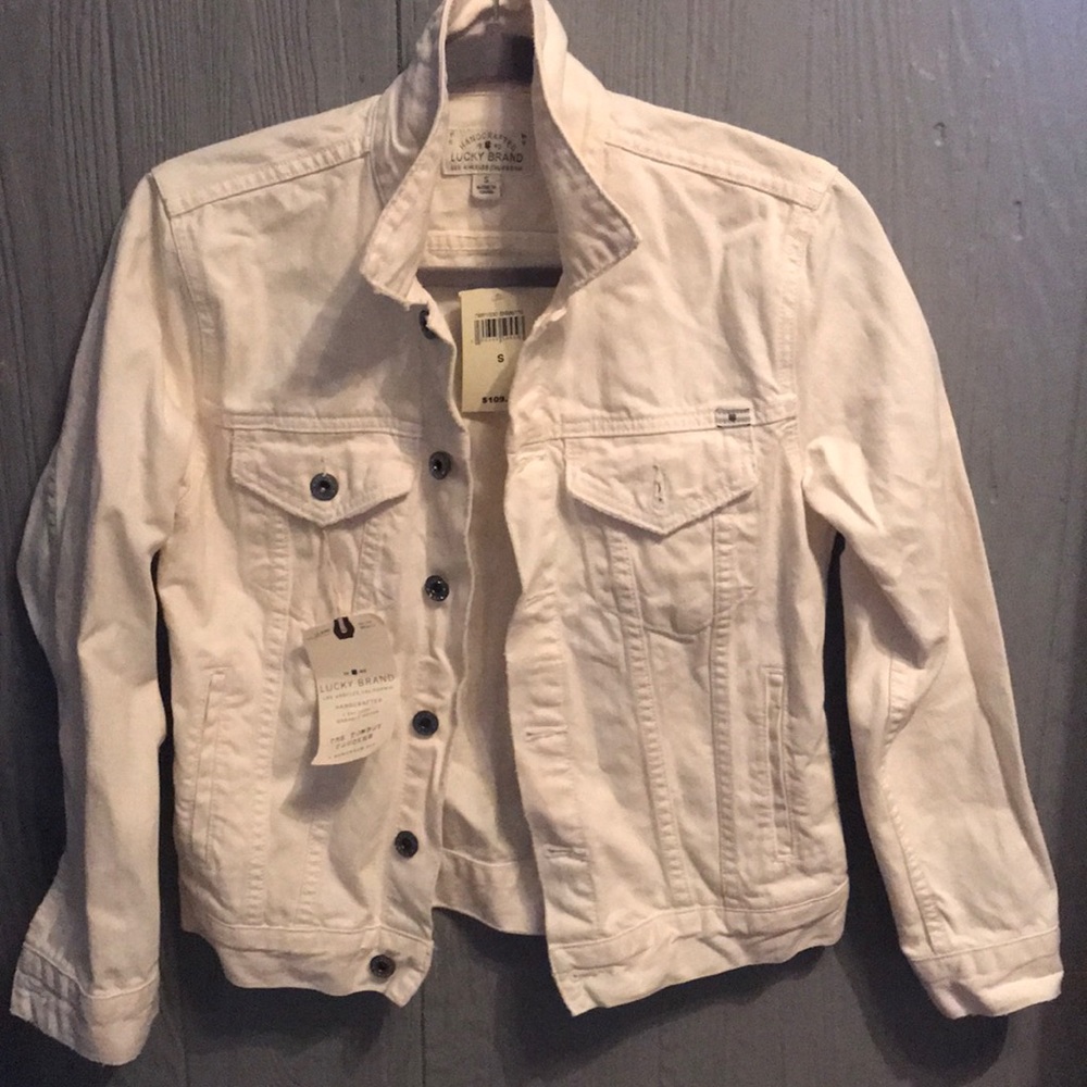 White jean jacket